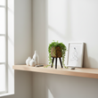 Darnell Natural And Black Planter With Angular Legs
