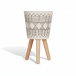 Darnell White And Black Small Planter