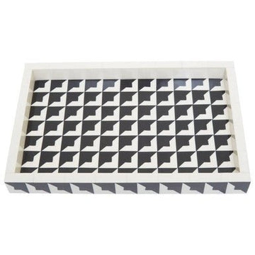 Davino Black And White Tray
