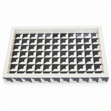 Davino Black And White Tray