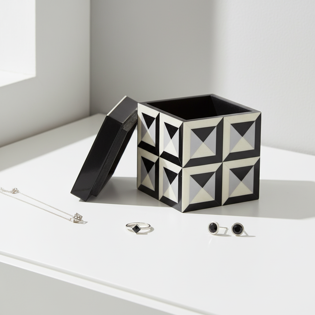 Davino Small Square Trinket Box