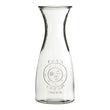 Dayla Clear Glass Embossed Farm Fresh Design 1000Ml Carafe