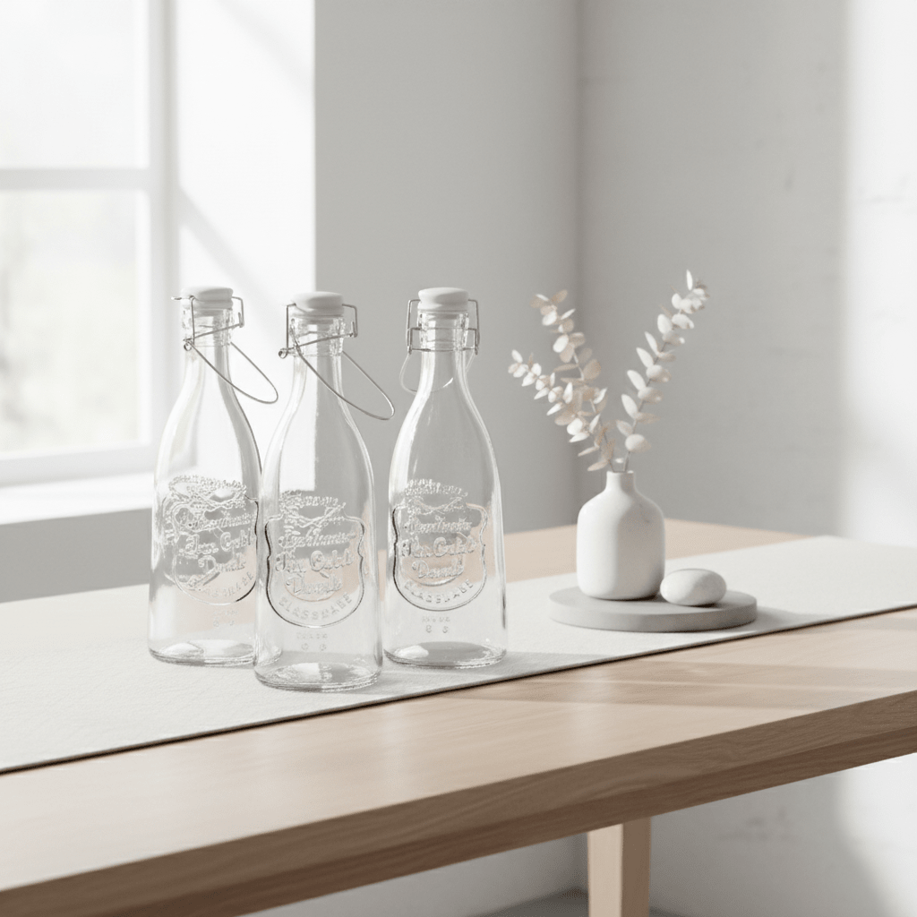 Dayla Glass Bottle With Four Glasses Set