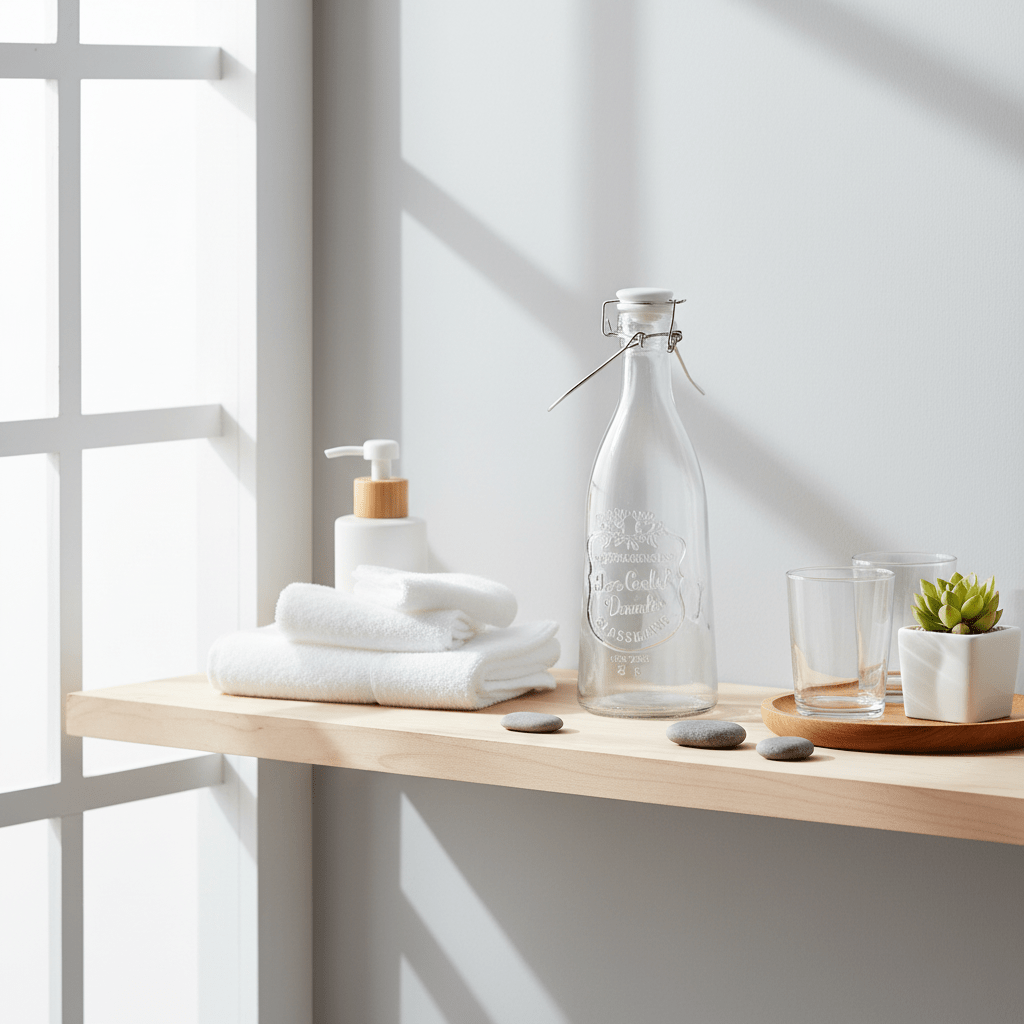 Dayla Glass Bottle With Four Glasses Set