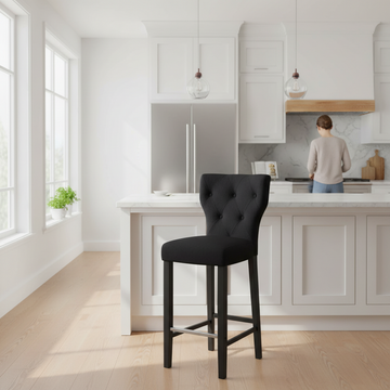 Decatour Black Bar Stool