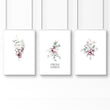 Decorative Laundry Room Accessories | Set of 3 wall art prints