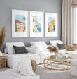 Decorative Pictures For Living Room | Set of 3 Beach Decor Wall art Prints