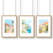 Decorative Pictures For Living Room | Set of 3 Beach Decor Wall art Prints