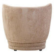 Delray Textured Chenille Effect Deep Stone Curve Chair