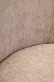 Delray Textured Chenille Effect Deep Stone Curve Chair