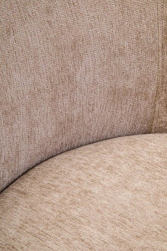Delray Textured Chenille Effect Deep Stone Curve Chair