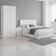 Denver 3 Door Wardrobe Bedroom Set White Gloss