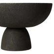 Deriva Large Textured Black Pedestal Bowl