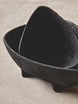 Deriva Set of Two Textured Black Bowls