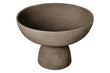 Deriva Small Textured Grey Pedestal Bowl