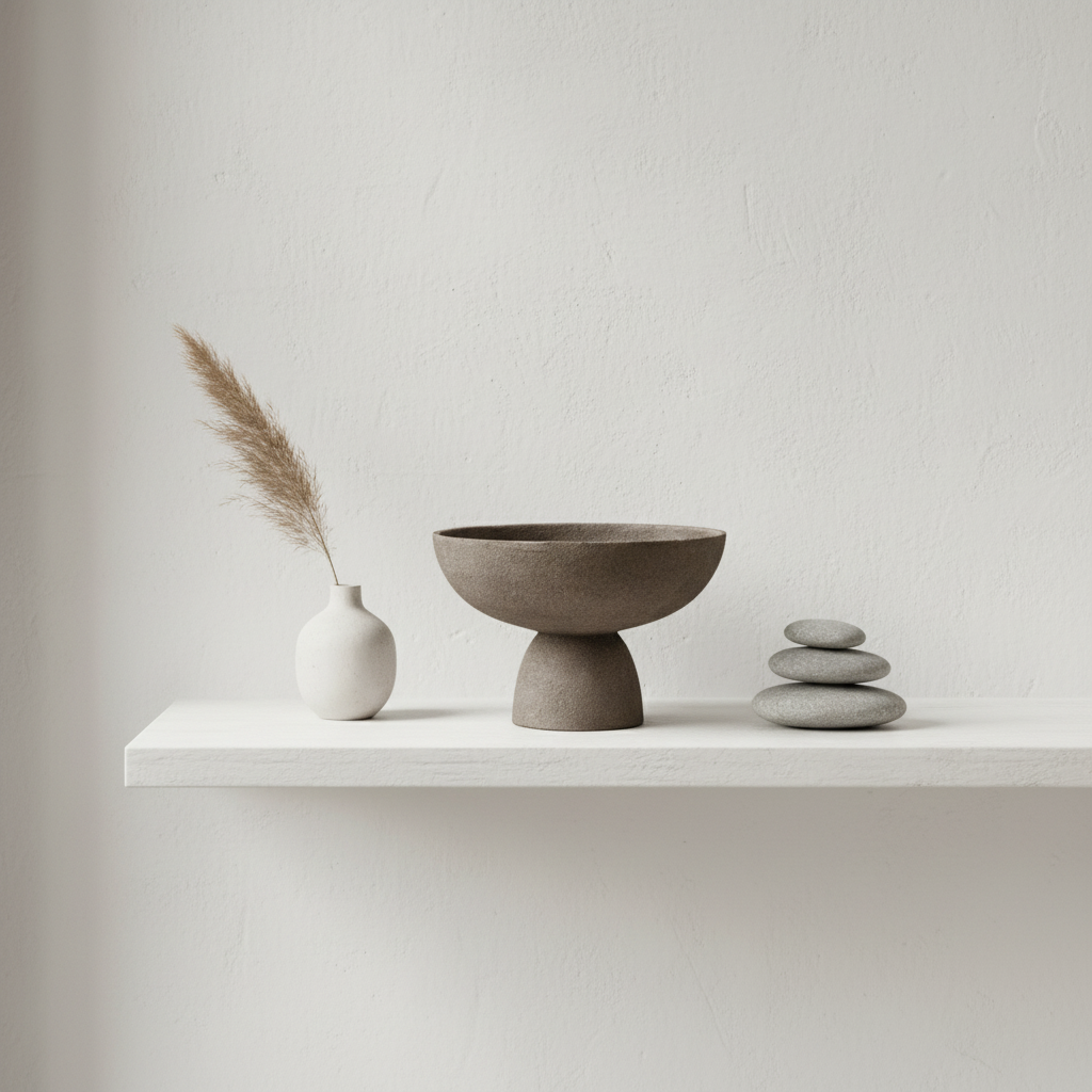 Deriva Small Textured Grey Pedestal Bowl