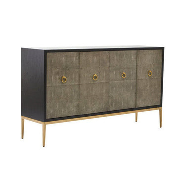 Deruta Grey Shagreen Effect Sideboard