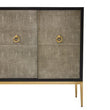 Deruta Grey Shagreen Effect Sideboard