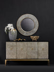 Deruta Grey Shagreen Wall Mirror