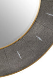 Deruta Grey Shagreen Wall Mirror