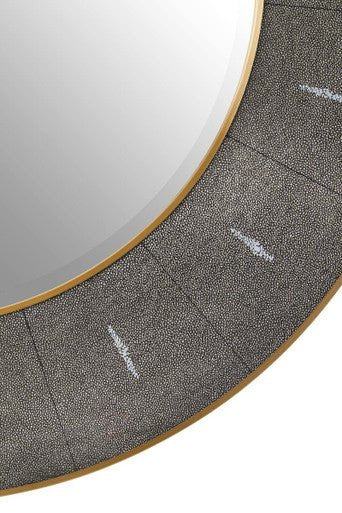 Deruta Grey Shagreen Wall Mirror