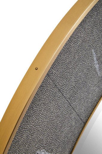 Deruta Grey Shagreen Wall Mirror