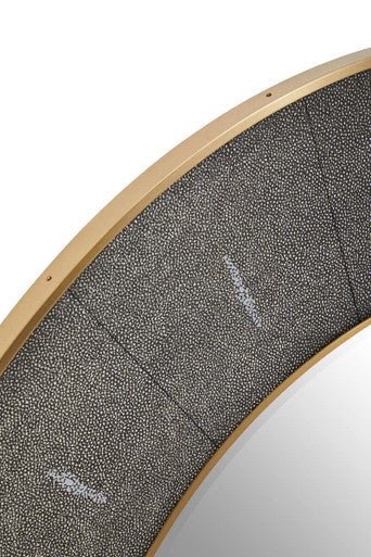 Deruta Grey Shagreen Wall Mirror