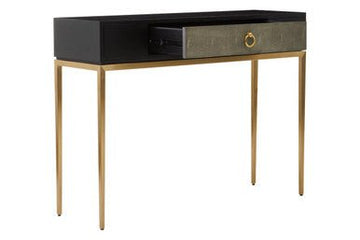 Deruta Shagreen Effect One Drawer Console Table