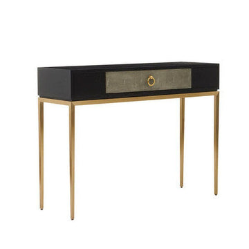 Deruta Shagreen Effect One Drawer Console Table