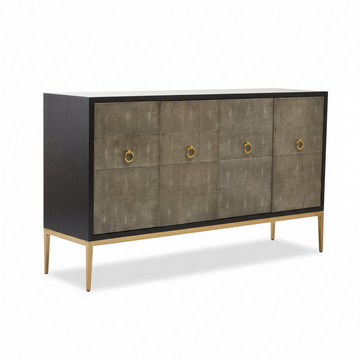 Deruta Grey Shagreen Effect Sideboard