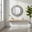 Deruta Grey Shagreen Wall Mirror