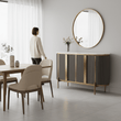 Dervio Four Door Marble Top Sideboard
