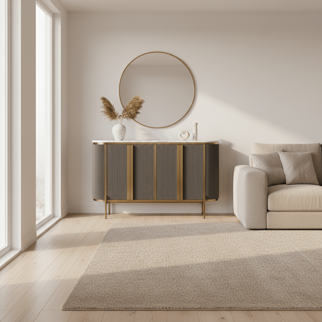 Dervio Four Door Marble Top Sideboard