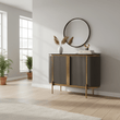 Dervio Two Door Marble Top Sideboard