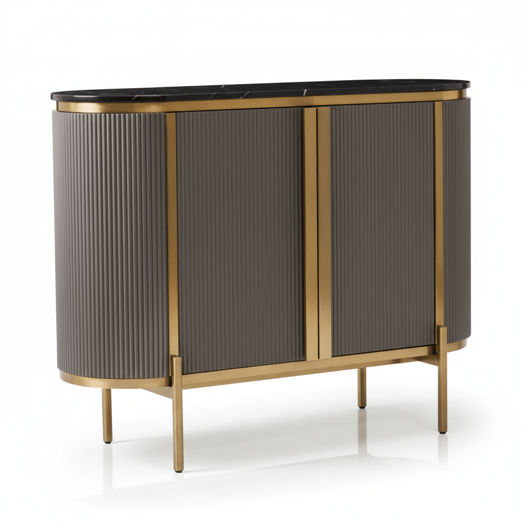 Dervio Two Door Marble Top Sideboard
