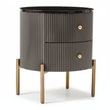 Dervio Two Drawer Marble Top Chest
