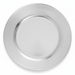 Dia Silver Finish Ribbed Charger Plate