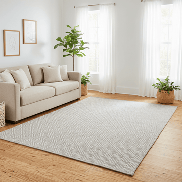 Diamond Natural Hand - woven Rug