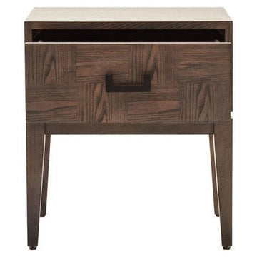Dimaro One Drawer Antique Grey Side Table