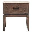 Dimaro One Drawer Antique Grey Side Table