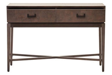 Dimaro Two Drawer Antique Grey Console Table
