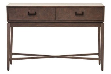 Dimaro Two Drawer Antique Grey Console Table