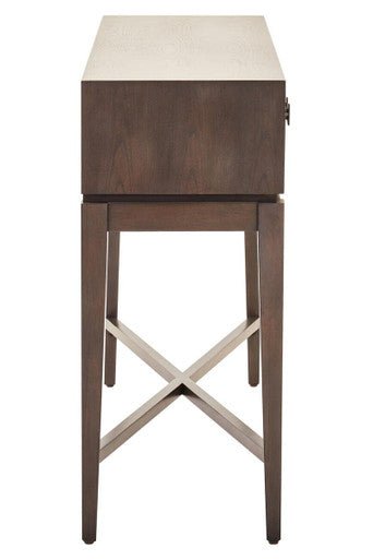 Dimaro Two Drawer Antique Grey Console Table