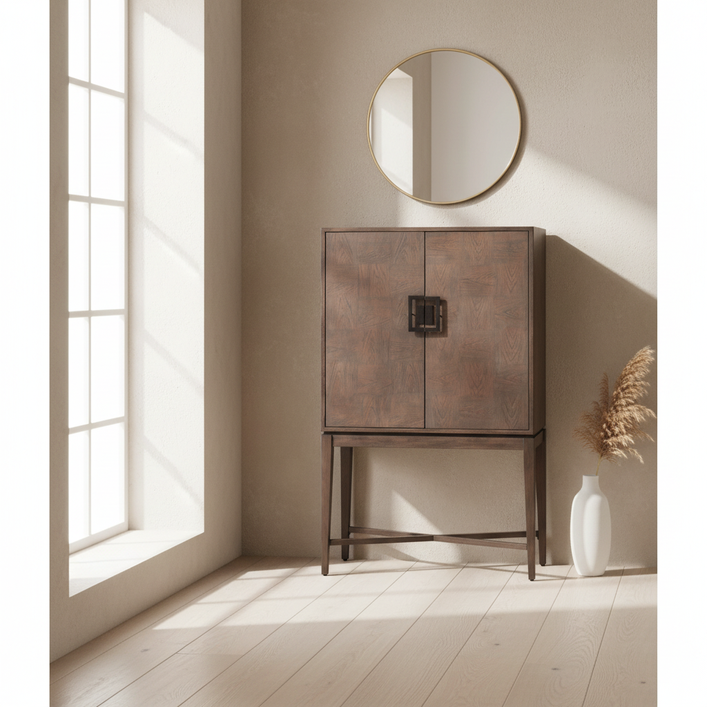 Dimaro Antique Grey Cabinet