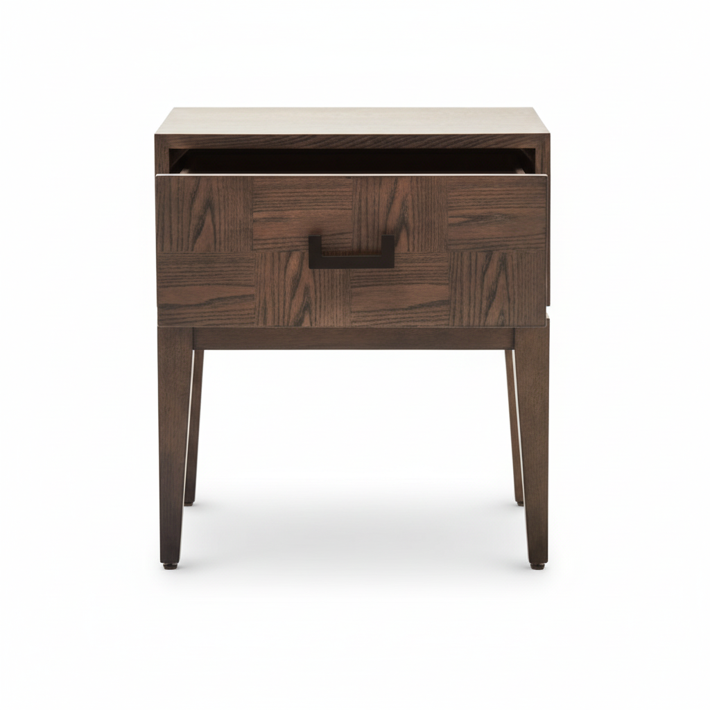 Dimaro One Drawer Antique Grey Side Table