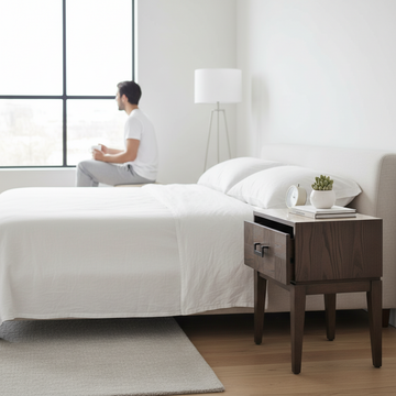 Dimaro One Drawer Antique Grey Side Table