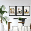 Dining Room Wall Art Decor New York Autumn Ochre Travel wall art | 