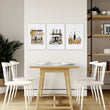 Dining Room Wall Art Decor New York Autumn Ochre Travel wall art | 