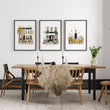 Dining Room Wall Art Decor New York Autumn Ochre Travel wall art | 