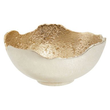 Dion Small Two Toned Silver and Gold Finish Bowl